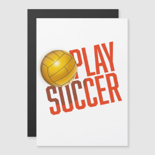 Fußball spielen magnetkarte