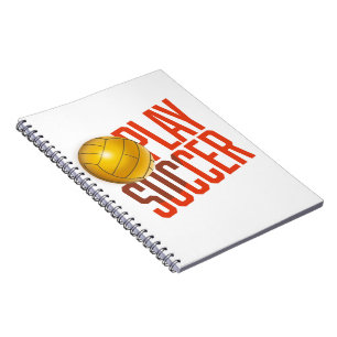 Fußball spielen notizblock