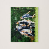 Fußball spielen puzzle (Vertikal)