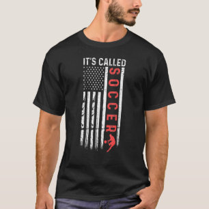 Fußball Spieler amerikanische Flagge Es heißt Fußb T-Shirt