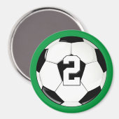 Fußball-Spieler benutzerdefinierte Jersey-Nummer/I Magnet (Vorderseite/Rückseite)