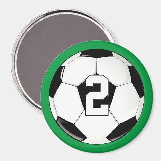 Fußball-Spieler benutzerdefinierte Jersey-Nummer/I Magnet (Vorderseite/Rückseite)