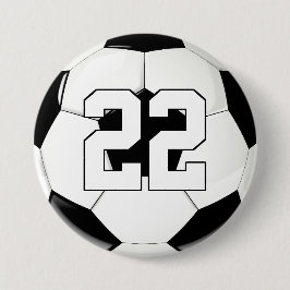 Fußball-Spieler benutzerdefinierte Jersey-Nummer/T Button