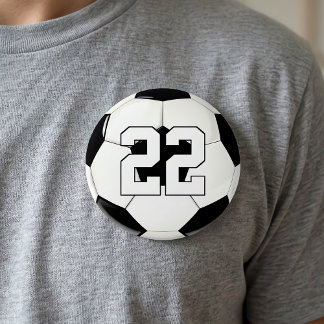 Fußball-Spieler benutzerdefinierte Jersey-Nummer/T Button