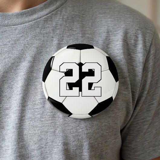 Fußball-Spieler benutzerdefinierte Jersey-Nummer/T Button