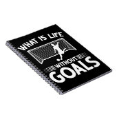 Fußball-Spieler-Boy Forward Goal Notizblock (Rechte Seite)