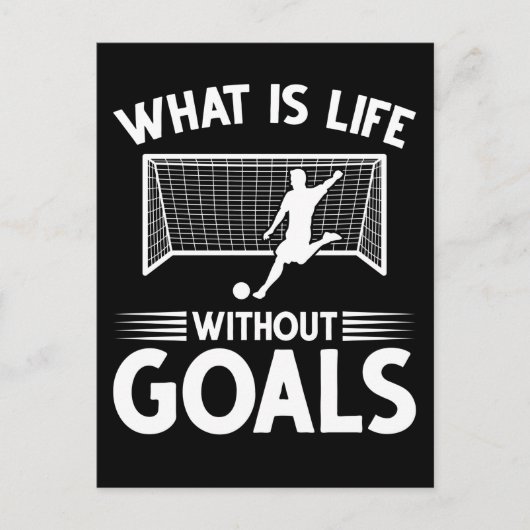 Fußball-Spieler-Boy Forward Goal Postkarte (Vorderseite)