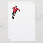 Fußball-Spieler Briefpapier (Vorne/Hinten)