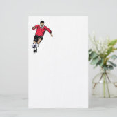 Fußball-Spieler Briefpapier (Stehend Vorderseite)