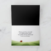 Fußball-Spieler - Coach Danke Karte (Innenseite)