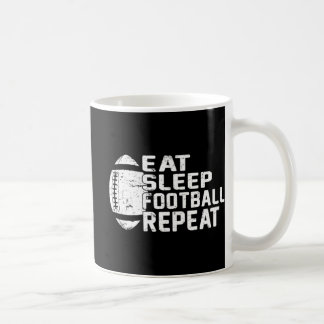 Fußball-Spieler Eat Sleep Football Wiederholung Li Kaffeetasse