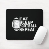 Fußball-Spieler Eat Sleep Football Wiederholung Li Mousepad (Mit Mouse)