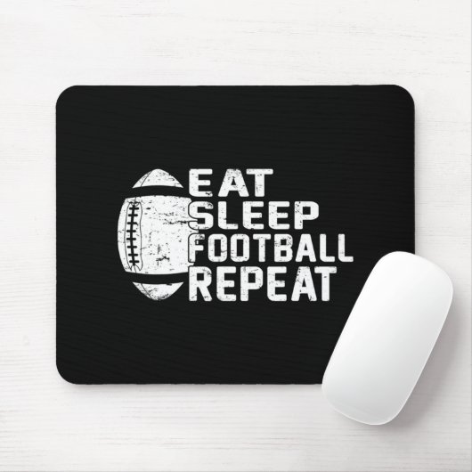 Fußball-Spieler Eat Sleep Football Wiederholung Li Mousepad (Mit Mouse)