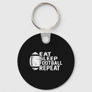 Fußball-Spieler Eat Sleep Football Wiederholung Li Schlüsselanhänger