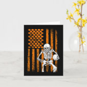 Fußball Spieler Fan Geschenk Skelett Halloween Men Karte (Gelbe Blume)