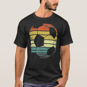 Fußball-Spieler Funny Ball Retro Vintag T-Shirt