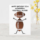 Fußball-Spieler Geburtskarte Karte (Gelbe Blume)
