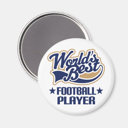 Fußball-Spieler-Geschenk Magnet (Vorderseite/Rückseite)