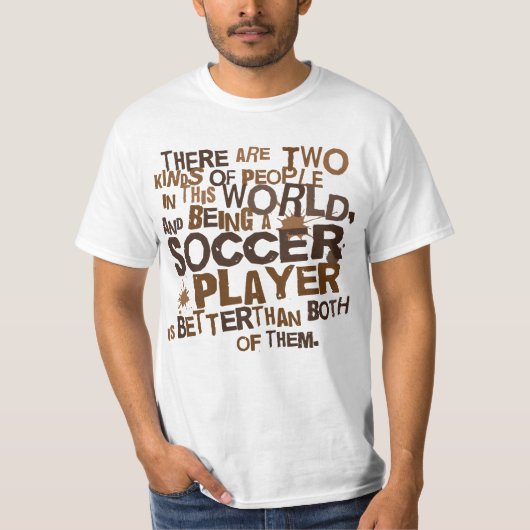 Fußball-Spieler-Geschenk T-Shirt (Vorderseite)