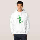Fußball-Spieler - Grüne Rasenfläche Hoodie (Vorne ganz)