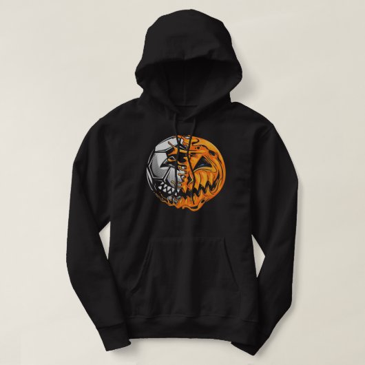 Fußball-Spieler Halloween Pumpkin Skeleton Galeons Hoodie (Design vorne)