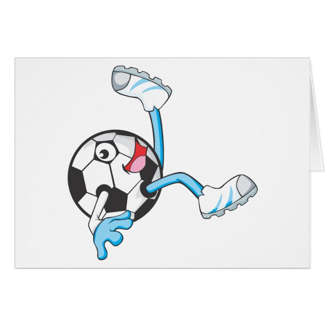Fußball-Spieler in der Fahrrad-Tritt-Pose (Vorderseite (Horizontal))