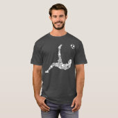 Fußball-Spieler Jugend Männer Jungen Kinder T-Shirt (Vorne ganz)