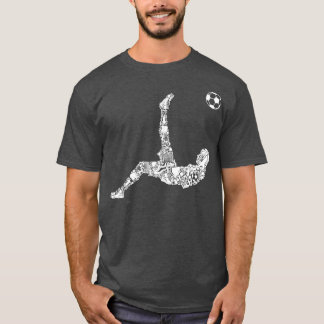 Fußball-Spieler Jugend Männer Jungen Kinder T-Shirt