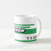 Fußball-Spieler-Kaffeebecher Kaffeetasse (VorderseiteRechts)