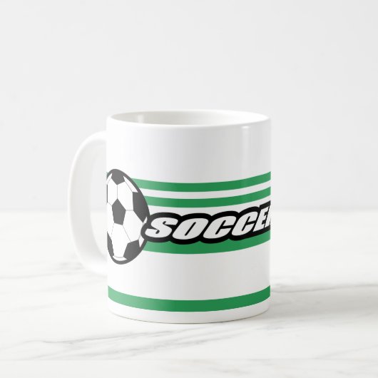 Fußball-Spieler-Kaffeebecher Kaffeetasse (Vorderseite Links)