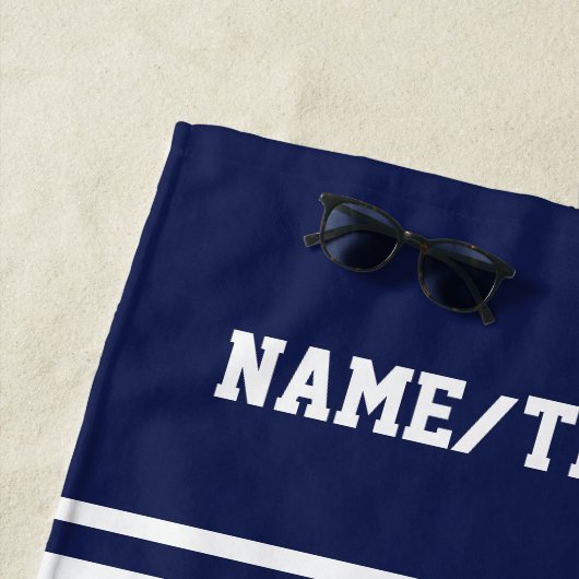 Fußball-Spieler-Name oder Team-Name Ihre Strandtuch (Beispiel)