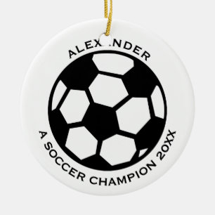 Fußball-Spieler personalisiert Keramikornament