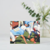 Fußball-Spieler Postkarte (Stehend Vorderseite)
