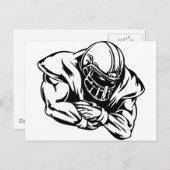 Fußball-Spieler Postkarte (Vorne/Hinten)