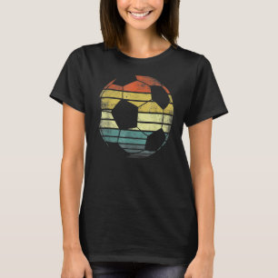 Fußball-Spieler präsentiert Funny Ball Retro Vinta T-Shirt