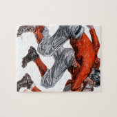 Fußball-Spieler Puzzle (Horizontal)