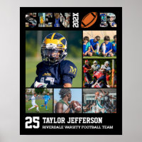 Fußball-Spieler Senior Night Sports Foto Collage