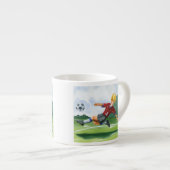 Fußball-Spieler spielen einen Ball von Jay Throckm Espressotasse (Vorderseite Rechts)