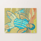 Fußball-Spieler & Stadionsieger Champions Retro Sp Puzzle (Horizontal)