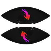 Fußball-Spieler Touchdown Black and Fluorescent Football (Paneele)