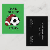 Fußball-Spieler-Trainer Visitenkarte (Vorne/Hinten)