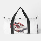 Fußball-Spieler Trainerschuhe realistische Initial Duffle Bag (Vorderseite)