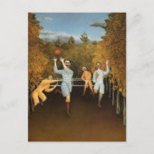 Fußball-Spieler von Henri Rousseau Postcard Postkarte (Vorderseite)