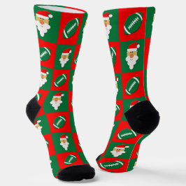 Fußball-Spieler Weihnachtsfeiertag Socken