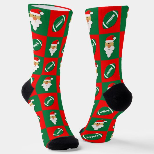 Fußball-Spieler Weihnachtsfeiertag Socken (Gewinkelt)