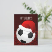 Fußball-Spieler Weihnachtskarten Feiertagspostkarte (Stehend Vorderseite)