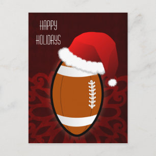 Fußball-Spieler Weihnachtskarten Feiertagspostkarte