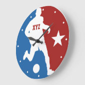 Fußball-Spielergewohnheits-Wanduhr Große Wanduhr (Winkel)
