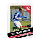 Fußball-Spielerkarte in Vigorot Magnet (Vertikal)