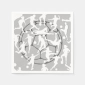 Fußball-Spielmuster.b Serviette (Vorderseite)